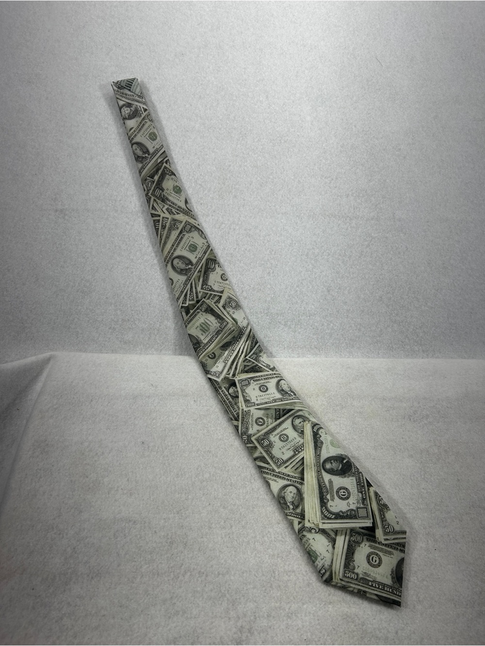 Vintage 1994 Ralph Marlin U.S. Money Dollar Bill Necktie Sears NWT